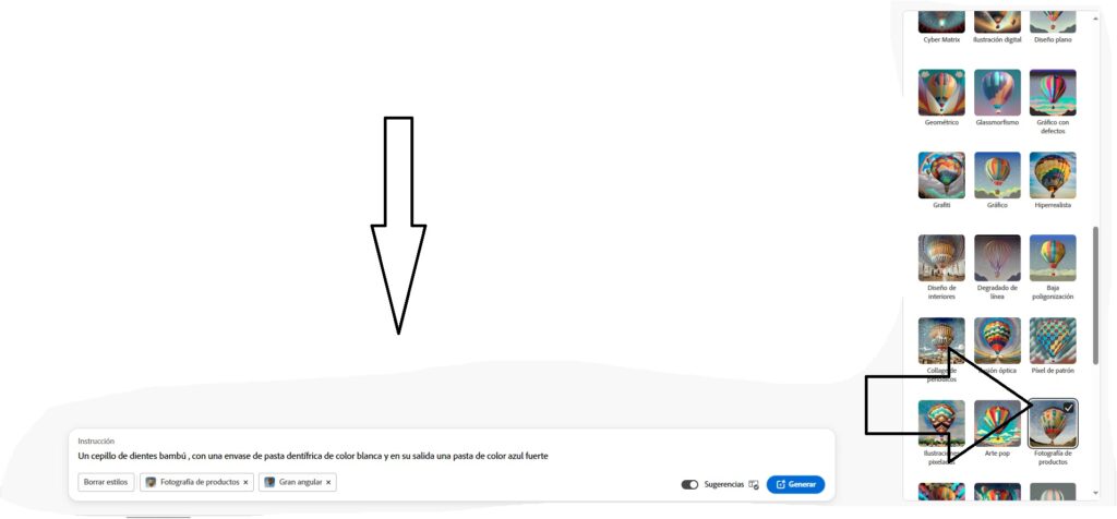 crear Imágenes IA para productos guía básica