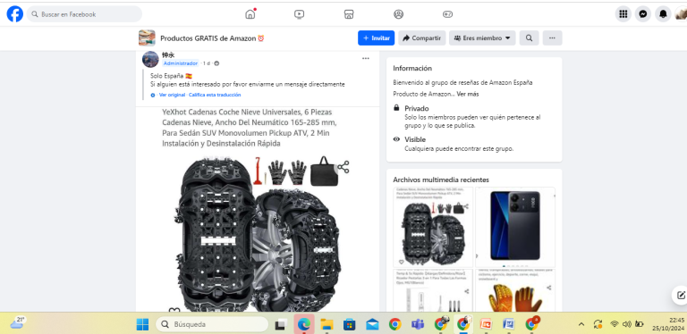 Lanzamiento de YeXhot Cadenas Coche Nieve Universales: Observaciones y Lecciones Aprendidas, Producto Amazon