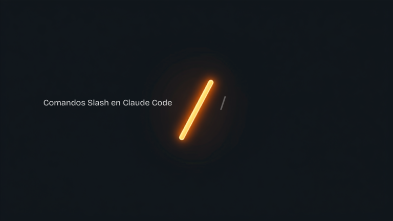 Barra de comandos slash en Claude Code